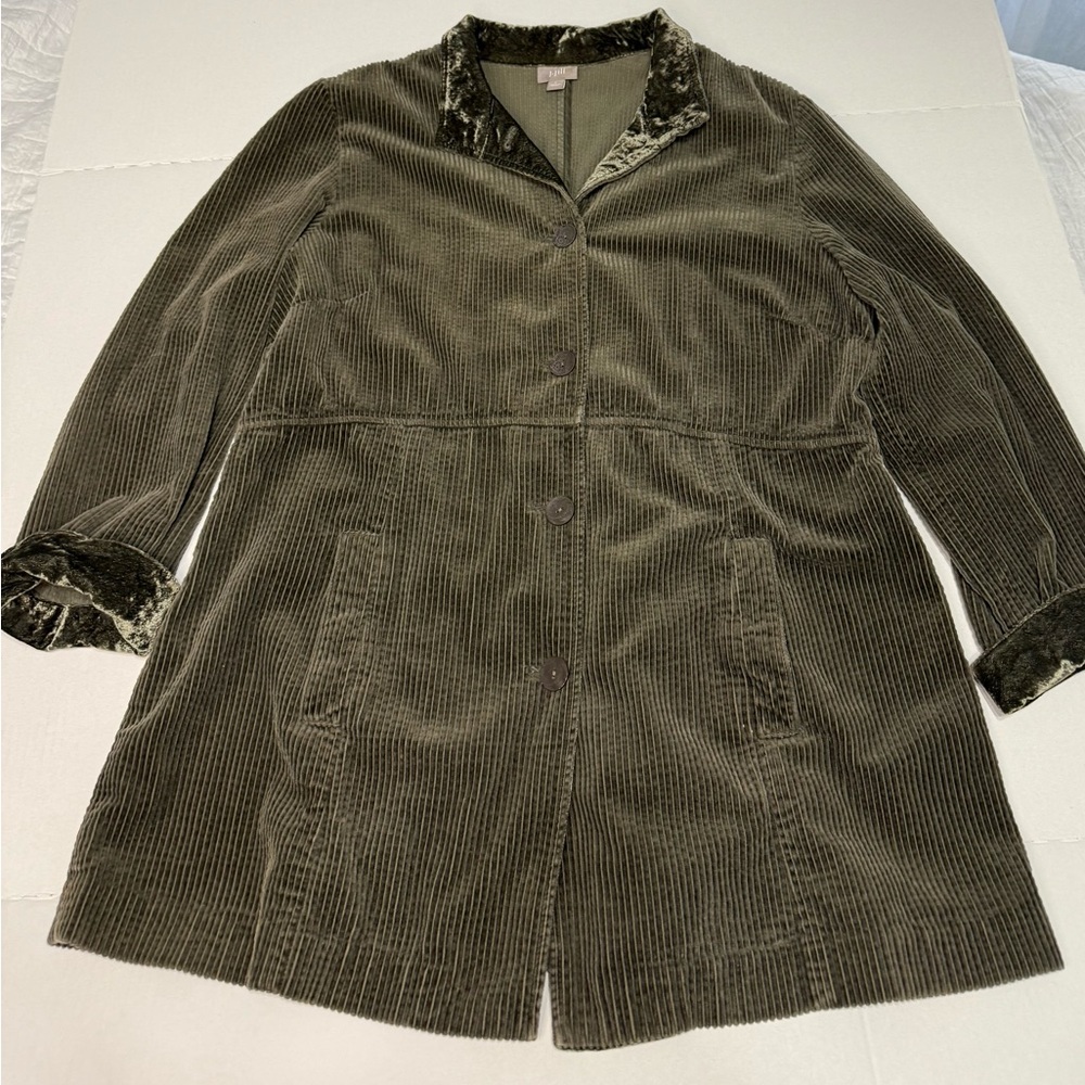 J. Jill Olive Green Corduroy Jacket